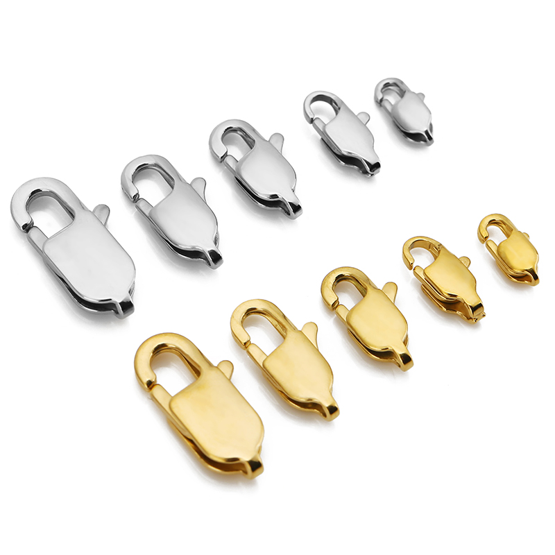 10pcs High End Quality Gold St - Lobster Clasp Silver recension och pris