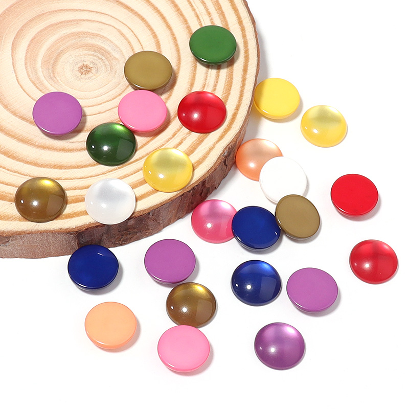 50pcs Mixed Color Resin Caboch - Jewelry Making Gemstones recension och pris