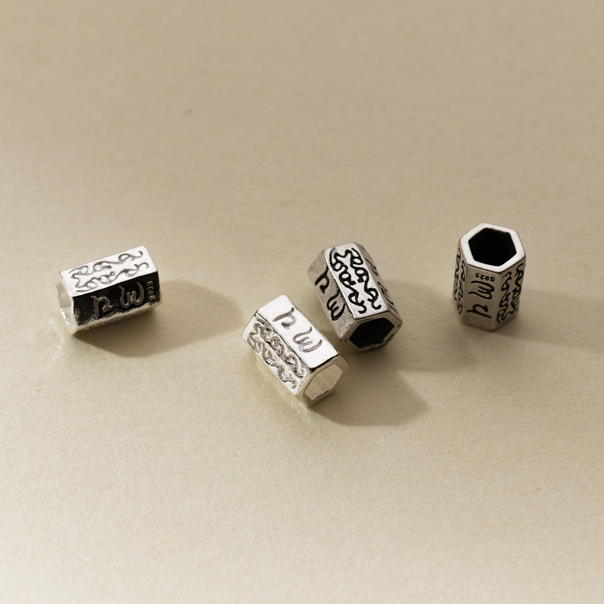 925 Silver Beads Retro Engrave - Jewelry Making In La recension och pris