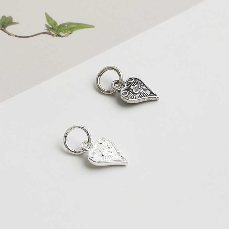 925 Silver Pendant Heart Charm - Jewelry Making In La recension och pris