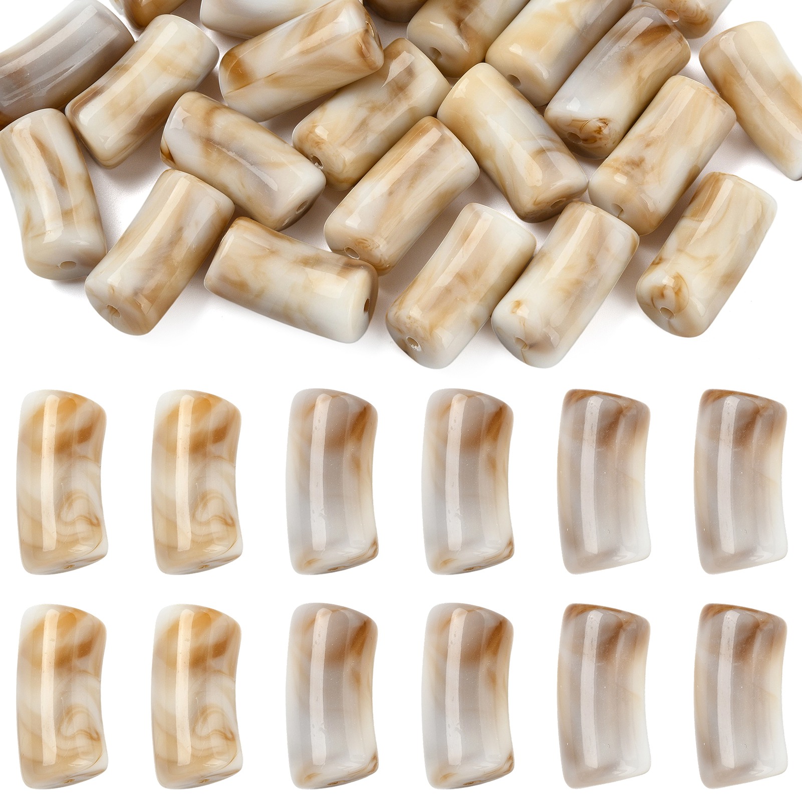 30Pcs Acrylic Imitation Gemsto - Jewelry Making Gemstones recension och pris