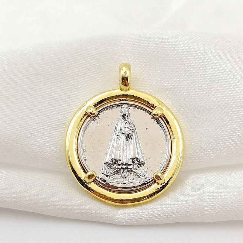 Gold Plated Our Lady of Fatima - Jewelry Making In La recension och pris