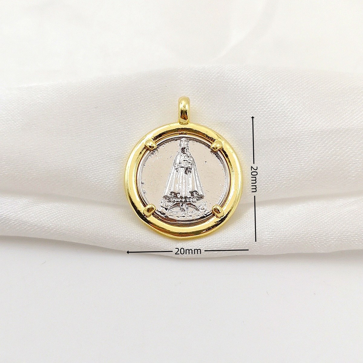 Gold Plated Our Lady of Fatima - Jewelry Making In La recension och pris